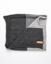 Load image into Gallery viewer, Three colour striped baby blanket