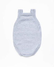 Load image into Gallery viewer, Light blue alpaca wool and silk fibre romper