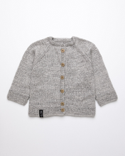 Load image into Gallery viewer, Light grey alpaca wool cardigan