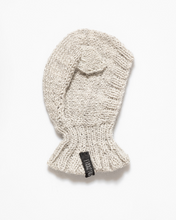 Load image into Gallery viewer, Light grey alpaca wool ear flap hat