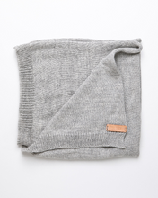 Load image into Gallery viewer, Light grey baby blanket