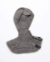 Load image into Gallery viewer, Medium grey wool alpaca ear flap hat