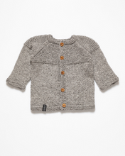 Load image into Gallery viewer, Medium grey alpaca wool cardigan