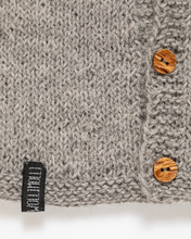 Load image into Gallery viewer, Medium grey alpaca wool cardigan
