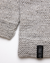 Load image into Gallery viewer, Light grey alpaca wool cardigan