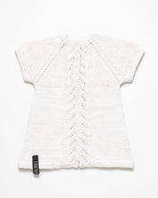 Load image into Gallery viewer, White silk and alpaca wool dress