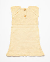 Load image into Gallery viewer, Lemon yellow silk and alpaca wool dress