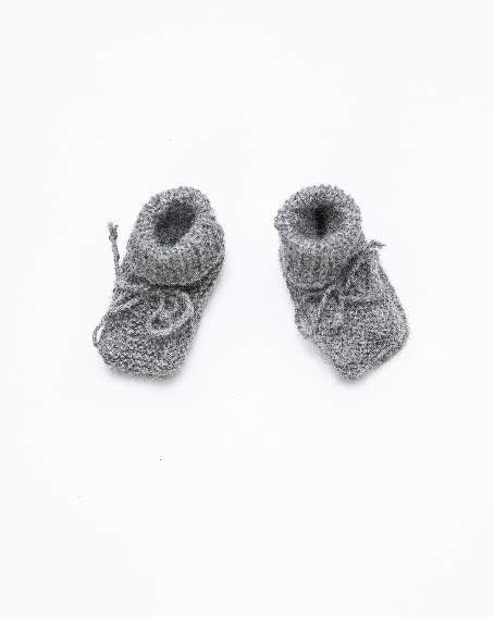 Medium grey baby boots