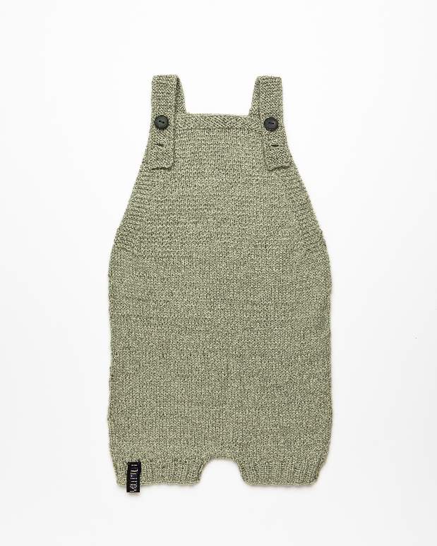 Light green alpaca wool romper