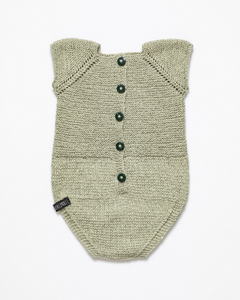 Alpaca wool and silk fibre romper