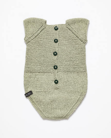 Alpaca wool and silk fibre romper