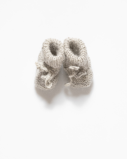 Light grey baby boots