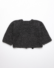 Load image into Gallery viewer, Dark grey alpaca wool cardigan
