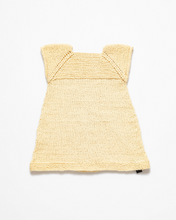 Load image into Gallery viewer, Yellow silk and alpaca wool dress
