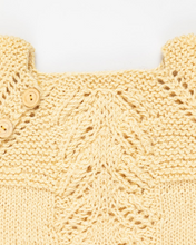 Load image into Gallery viewer, Yellow silk and alpaca wool dress
