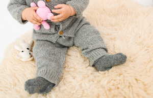 Medium grey alpaca wool pants